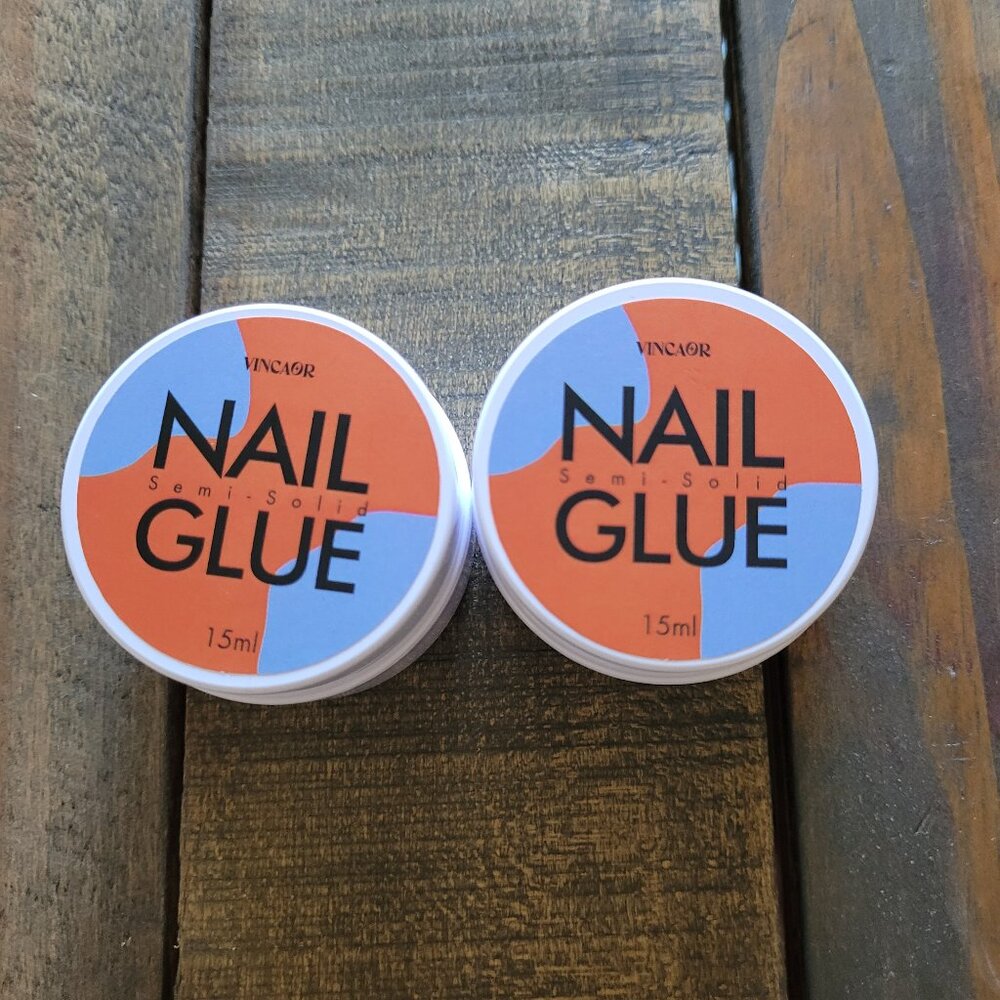 2 pcs Semi Solid Nail Glue